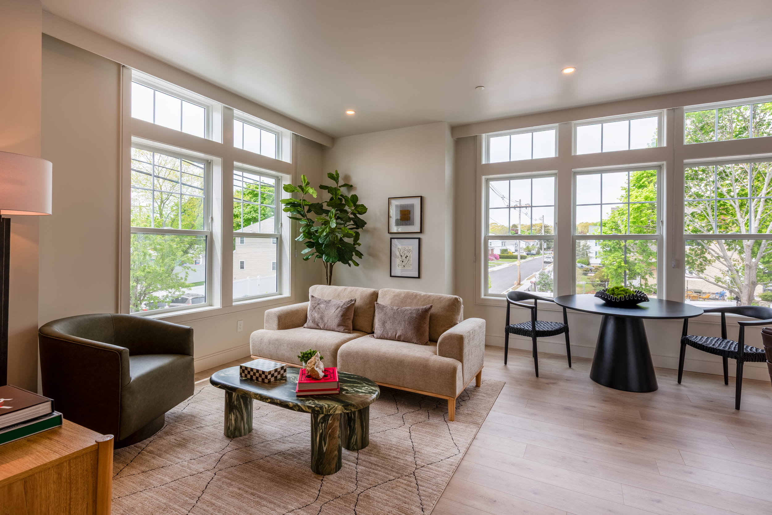 Open-plan living area